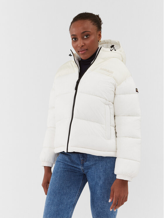 Napapijri Kurtka zimowa NP0A4GWC Écru Regular Fit