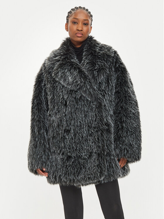 MICHAEL Michael Kors Futro UF4208KF1Q Szary Oversize