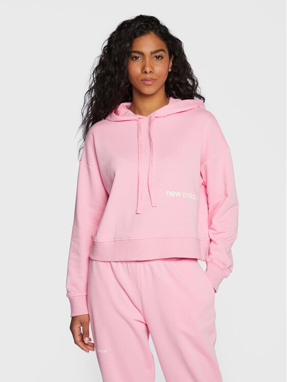 New Balance Bluza Essentials WT23512 Różowy Relaxed Fit