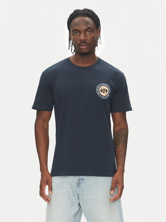 Quiksilver T-Shirt Circle Back Ss EQYZT08054 Granatowy Regular Fit