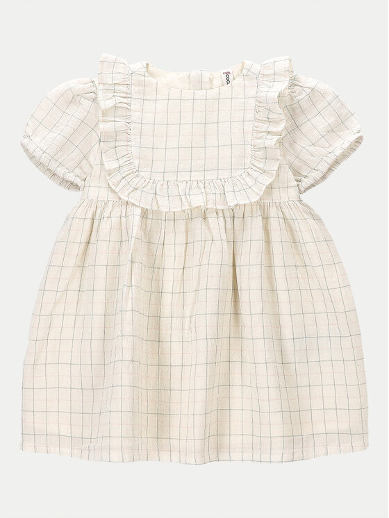 Coccodrillo Sukienka letnia WC4128201GPN Écru Regular Fit