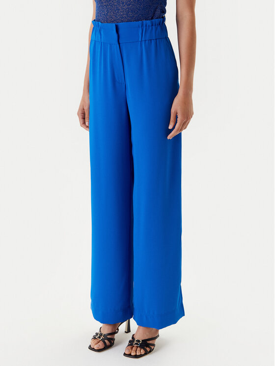 Morgan Spodnie palazzo 242-PBIRD Niebieski Wide Leg