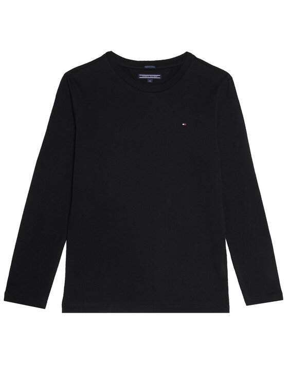 Tommy Hilfiger Bluzka KB0KB04141 S Czarny Regular Fit