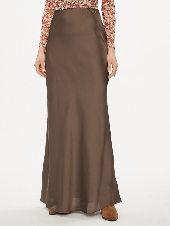 Guess Spódnica maxi Annachiara W4GD12 WD8G2 Brązowy Regular Fit