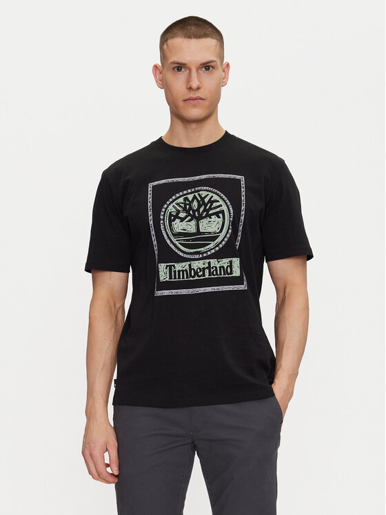 Timberland T-Shirt TB0A6DHD Czarny Regular Fit