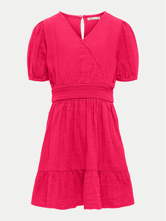 Kids ONLY Sukienka letnia Thyra 15339620 Różowy Regular Fit