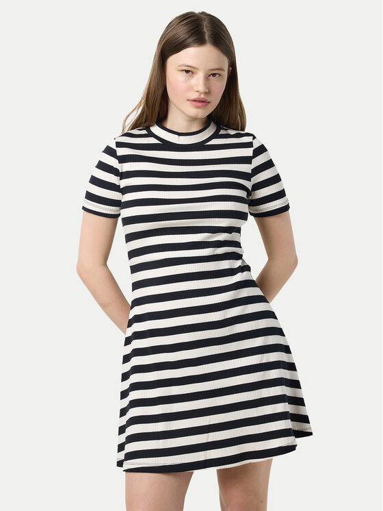 Noisy May Sukienka codzienna Elinor 27033179 Beżowy Regular Fit