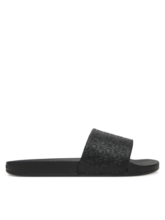 Calvin Klein Klapki Pool Slide Mono HW0HW02541 Czarny