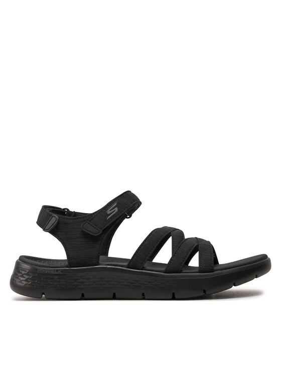 Skechers Sandały Go Walk Flex Sandal-Sunshine 141450/BBK Czarny
