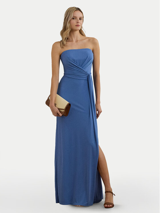 LAUREN RALPH LAUREN Sukienka wieczorowa 253963657002 Niebieski Regular Fit