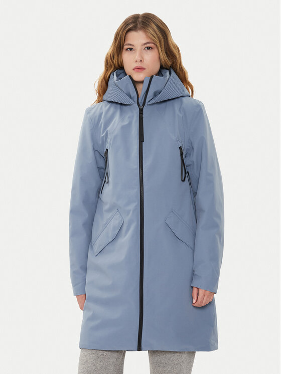 Didriksons Parka Bente Wns Parka 504921 Niebieski Regular Fit