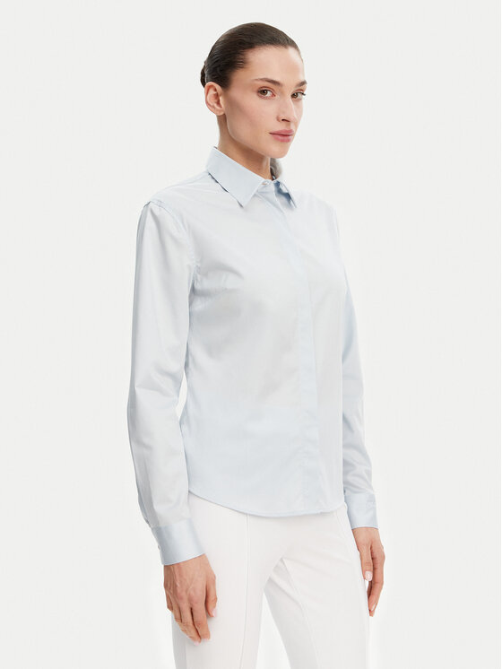 Guess Koszula W5RH31 WAF10 Niebieski Regular Fit