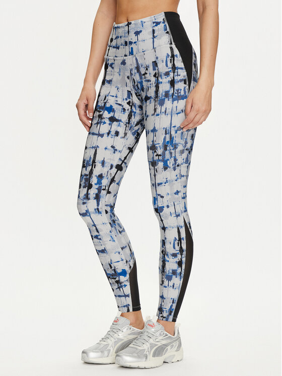 Reebok Legginsy Lux Perform Tight 100071104 Granatowy Slim Fit