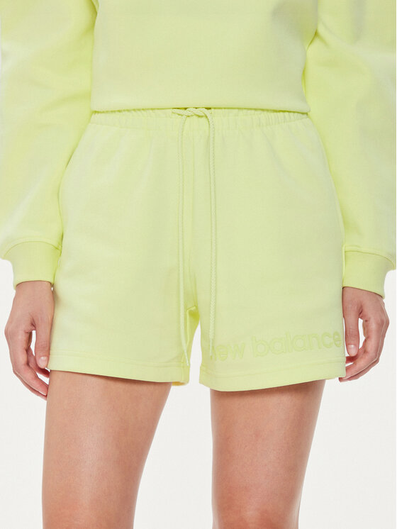New Balance Szorty sportowe Hyperembossed WS41550 Zielony Regular Fit
