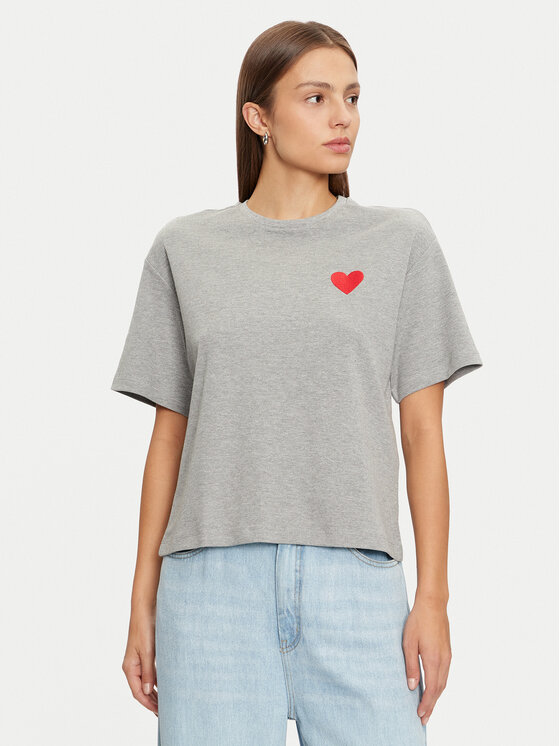 Vero Moda T-Shirt Thilde 10329163 Szary Regular Fit