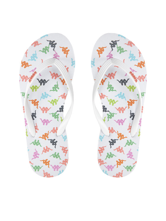 Kappa Japonki 351C22W White - Pink Coral - Pink Fuchsia Kolorowy