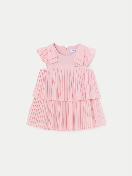 Mayoral Sukienka elegancka 1911 Różowy Regular Fit