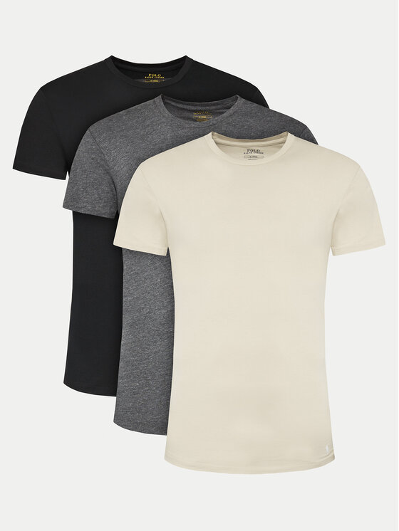 Polo Ralph Lauren Komplet 3 t-shirtów 714830304037 Kolorowy Slim Fit