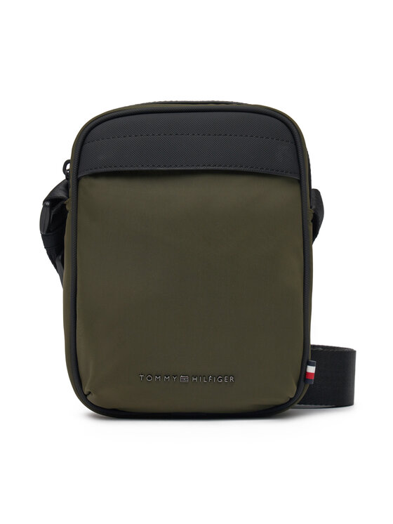 Tommy Hilfiger Saszetka Th Repreve Mini Reporter AM0AM13185 Zielony