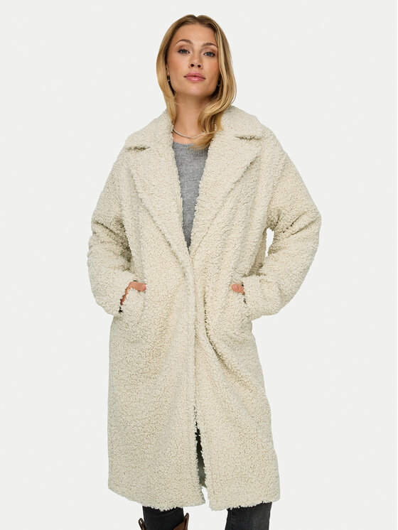 ONLY Kożuch Catalina 15322420 Beżowy Regular Fit