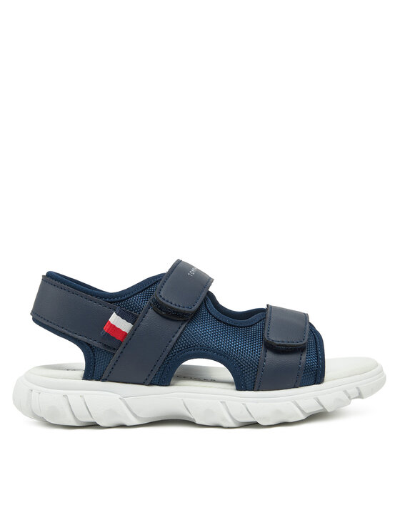 Tommy Hilfiger Sandały Velcro Sandal T1B2-33898-1591 S Granatowy