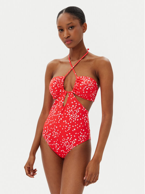 Roxy Strój kąpielowy Pt Beach Classics ERJX103701 Czerwony