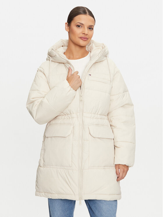 Tommy Jeans Kurtka zimowa Vail DW0DW18842 Beżowy Regular Fit