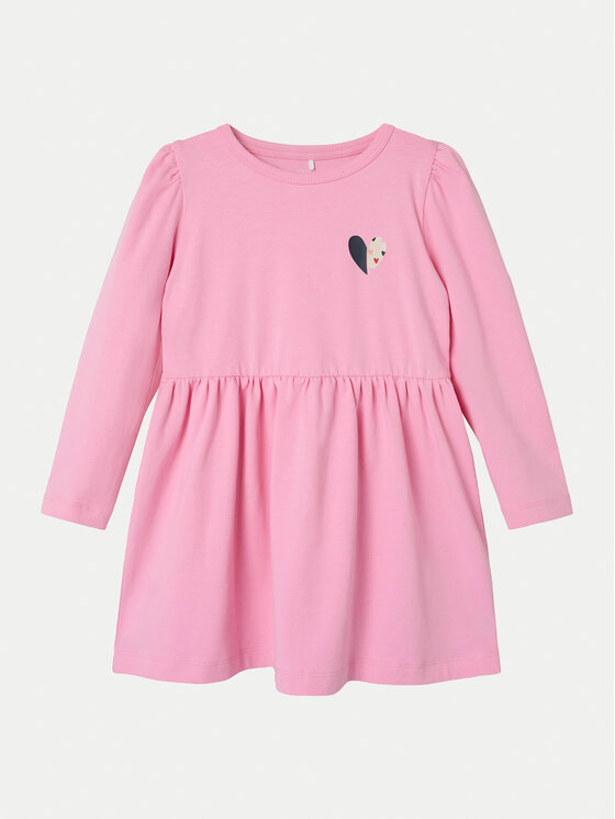 NAME IT Sukienka codzienna 13235237 Różowy Regular Fit