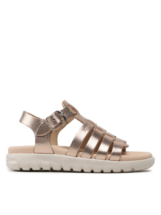 Geox Sandały J Sandal Soleima Gir J35GSB000CFC7018 M Złoty