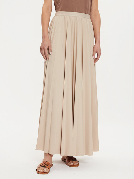 Max Mara Leisure Spódnica plisowana Maesa 2426776027000 Beżowy Regular Fit