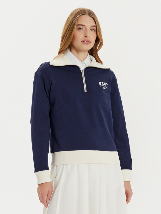 Gant Bluza 4201243 Granatowy Loose Fit
