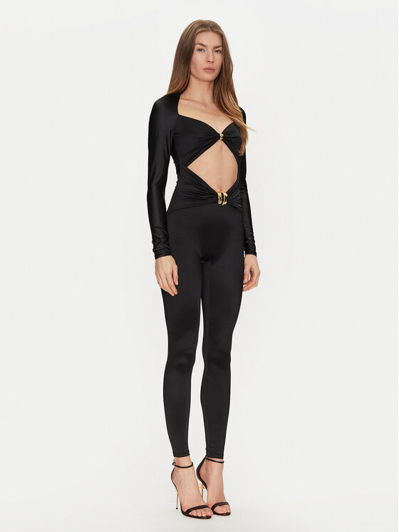 Elisabetta Franchi Kombinezon TU-043-51E2-V500 Czarny Slim Fit