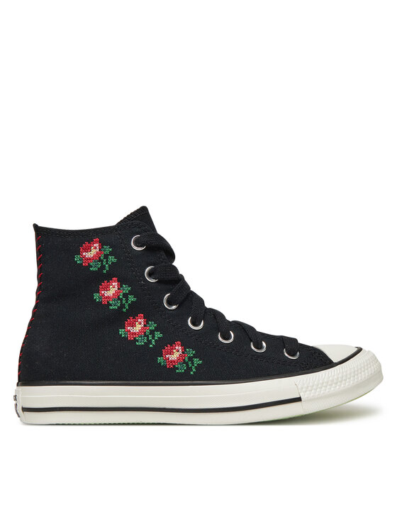 Converse Trampki Chuck Taylor All Star Rose Cross Stitch A13657C Czarny
