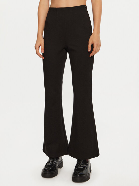 Vero Moda Legginsy Augusta 10313053 Czarny Flared Fit