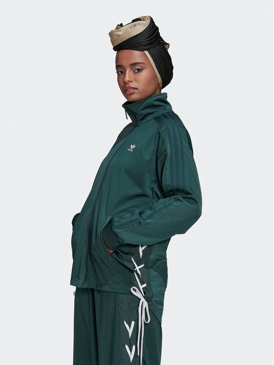 adidas Bluza Always Original Laced HK5073 Zielony Relaxed Fit