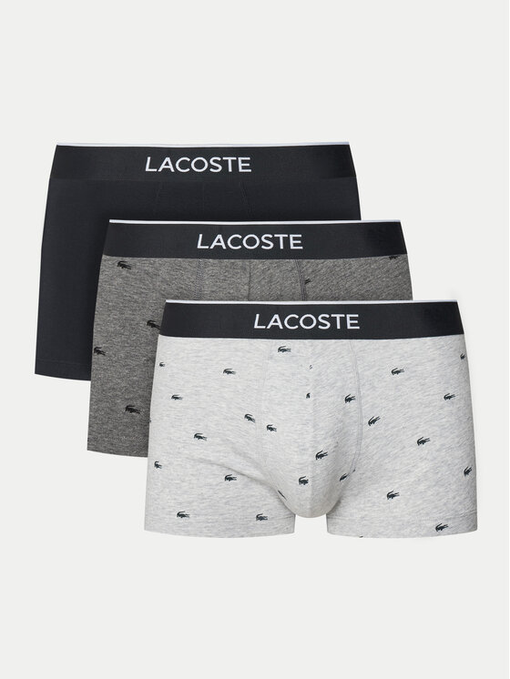 Lacoste Komplet 3 par bokserek 5H1299 Kolorowy