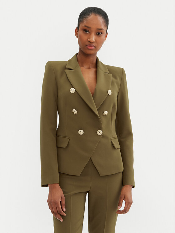 Rinascimento Marynarka CFC0122865003 Khaki Regular Fit