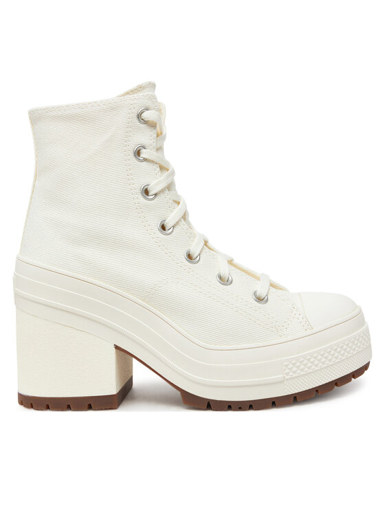 Converse Botki Chuck 70 De Luxe Heel A05348C Écru