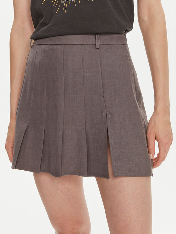 Noisy May Spódnica mini Lina 27032340 Szary Regular Fit