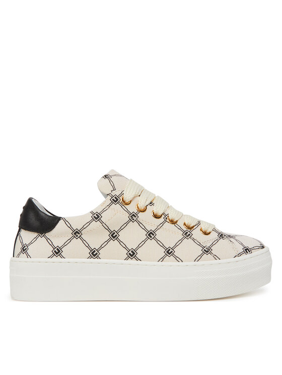 Elisabetta Franchi Sneakersy F4-A9E-0245 Beżowy