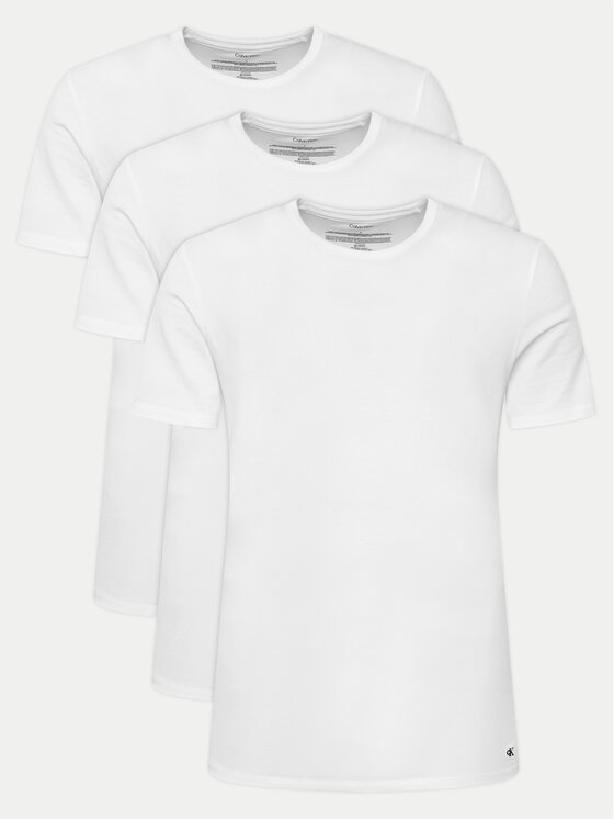 Calvin Klein Underwear Komplet t-shirtów LV00NB4185 Biały Regular Fit
