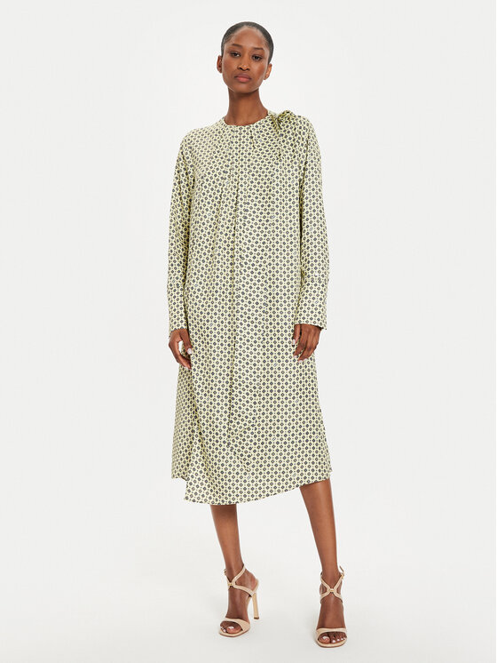 Tommy Hilfiger Sukienka koszulowa WW0WW42318 Żółty Relaxed Fit