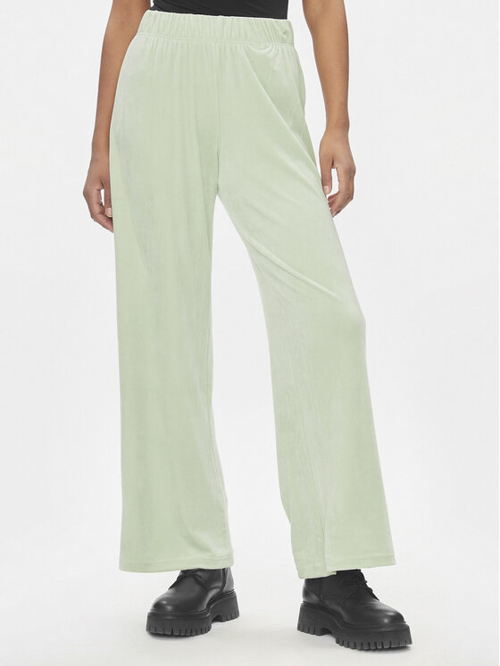 ONLY Spodnie dzianinowe Rebel 15311822 Zielony Straight Fit