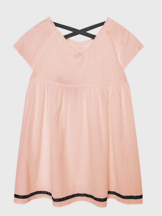 United Colors Of Benetton Sukienka letnia 4O9TCV013 Różowy Regular Fit