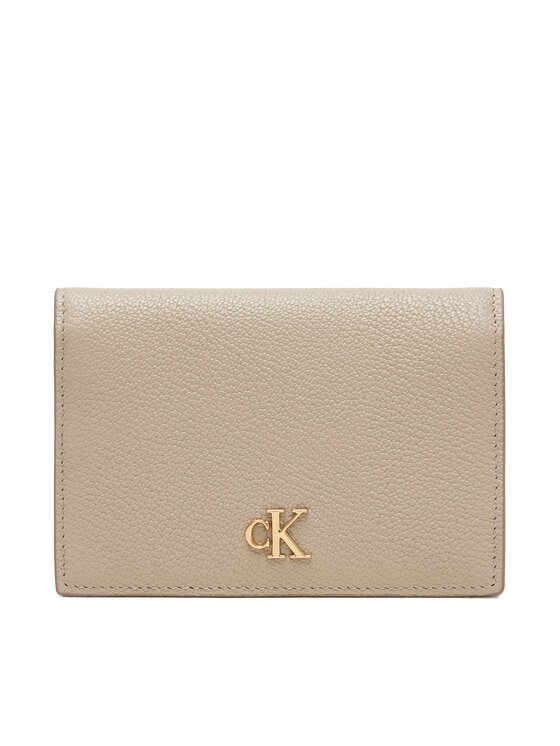 Calvin Klein Etui na karty kredytowe Min Monogram 6cc Flap Cardcase LV04F1063G Brązowy