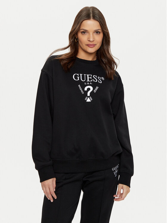 Guess Bluza V5RQ12 KC3D2 Czarny Regular Fit