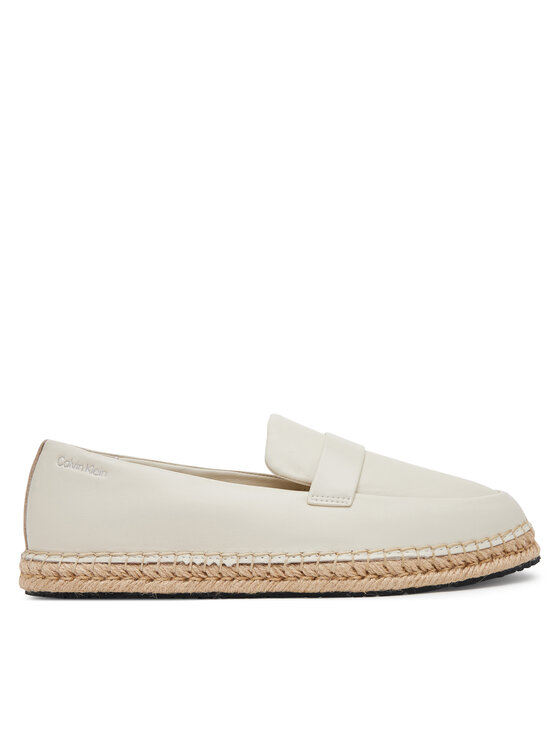 Calvin Klein Espadryle Espadrille W/Ck Hw - Lth HW0HW02390 Écru