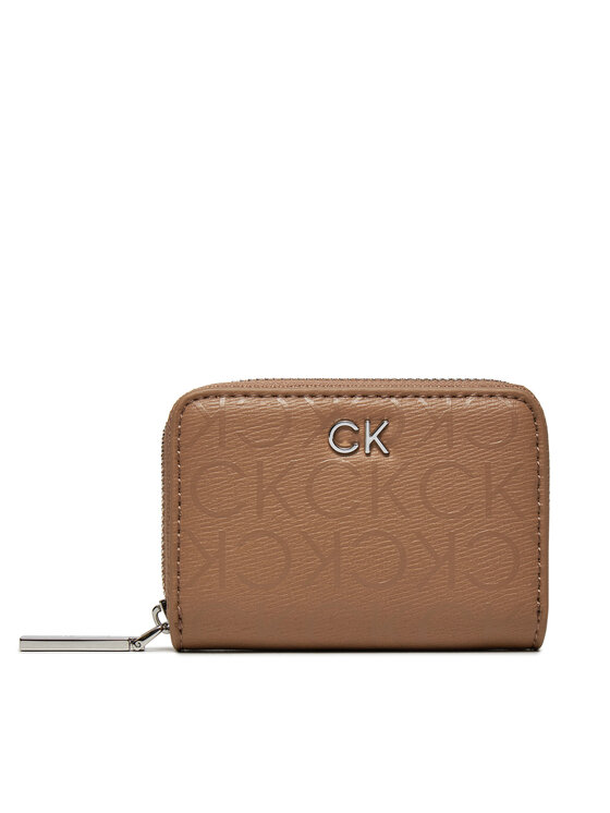 Calvin Klein Mały Portfel Damski K60K612188 Brązowy