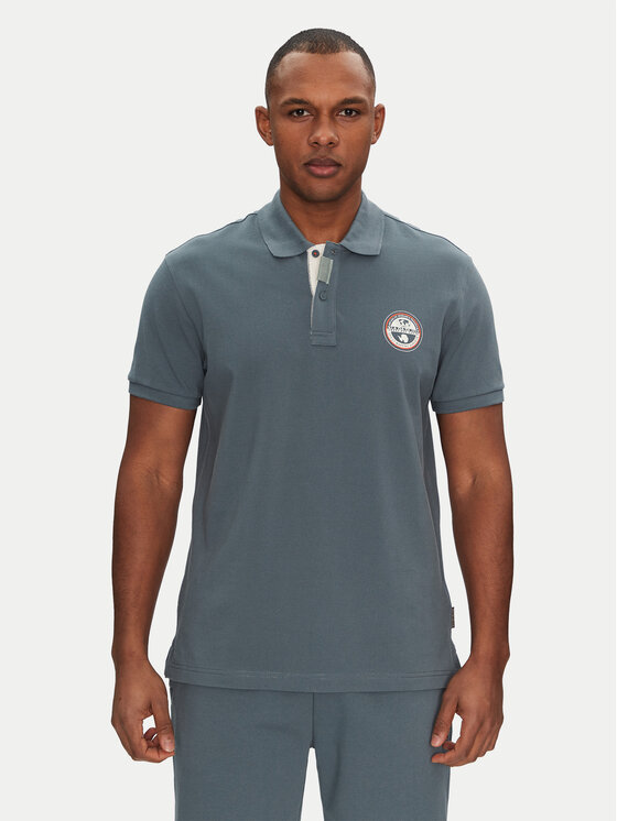 Napapijri Polo E-Clanis NP0A4ID3G1Y1 Niebieski Regular Fit