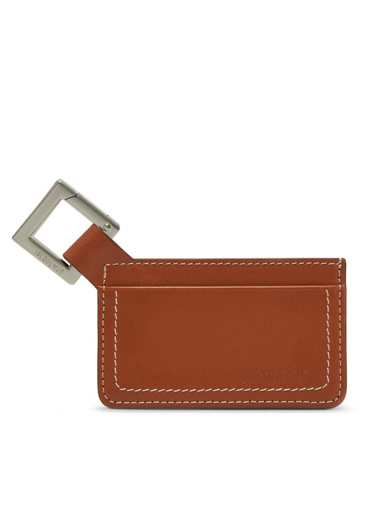 JACQUEMUS Etui na karty kredytowe 24E245SL125 Brązowy